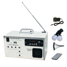 Solar Home Powered Fm Portable Radio Light