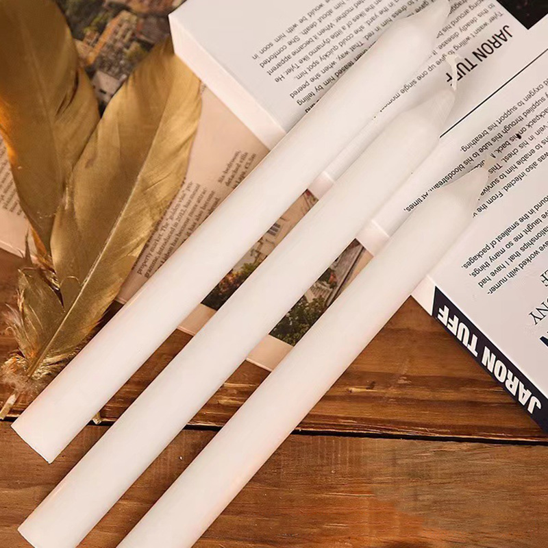 Даўжыня 25 см чыстая парафінавая свечка для каляднага ўпрыгожвання