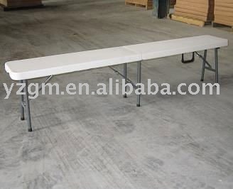 plastic folding bench,foldable bench ,fold in half plastic bench
