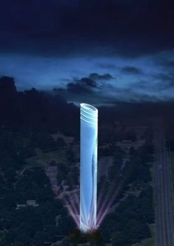 Nice appearance chimney for power plant