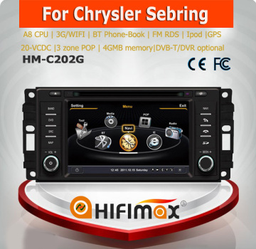 Hifimax car dvd player dvd navigation FOR Chrysler Sebring dvd gps radio system