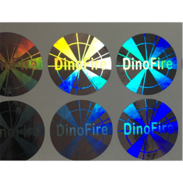 Round Waterproof 3D Holographic Sticker