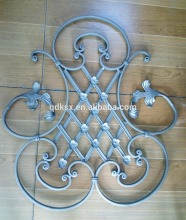 Forged wrought iron rosette and panels