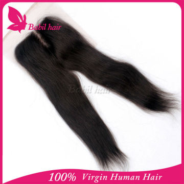 Hot selling middle part cheap lace closure virgin brazilian 4x4 lace closure