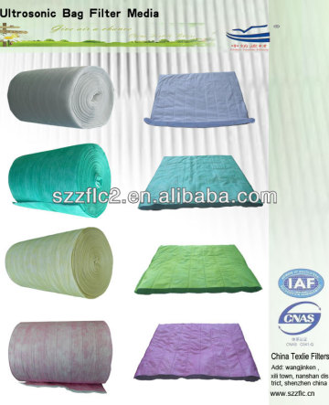 HVAC systems bag filter pocket filter media