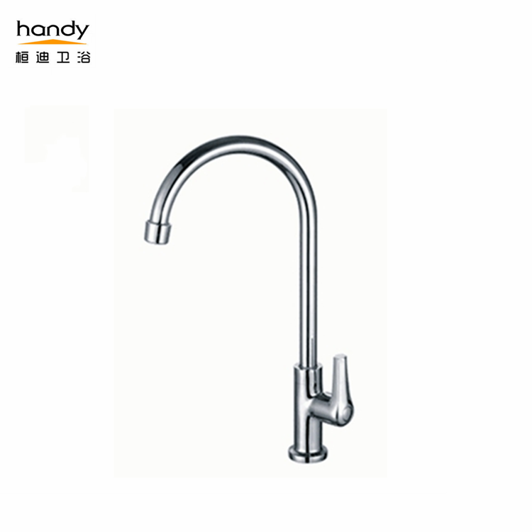 Chrome-plated Brass Kitchen Faucet