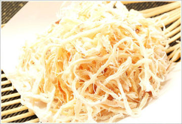 Dried shredded squid