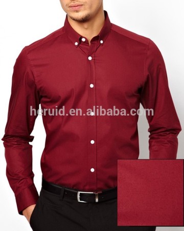 2015 nice design silk dress shirt for men