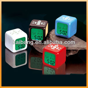 clock digital radio with night light