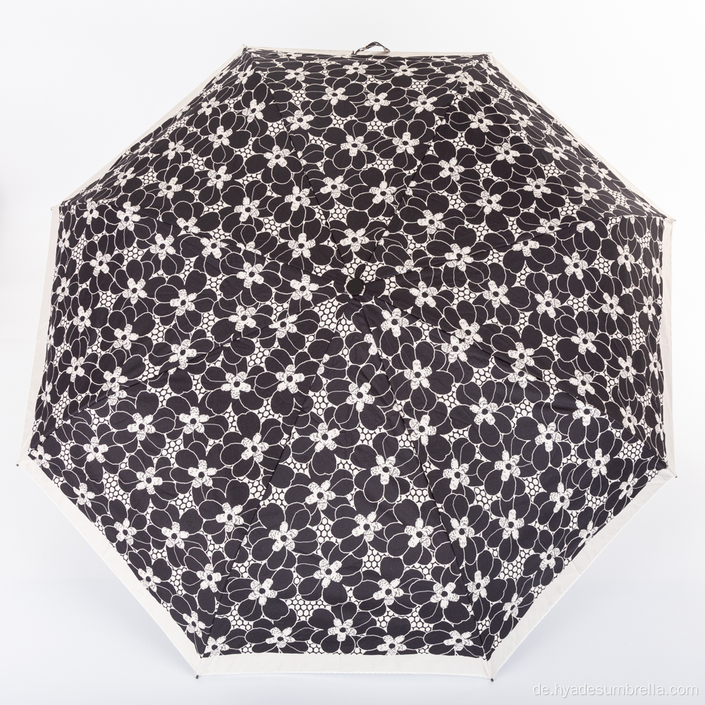 Massiver Klappschirm Parapluie Femmes Hochwertiger