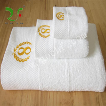 embroidery dobby border hotel towels