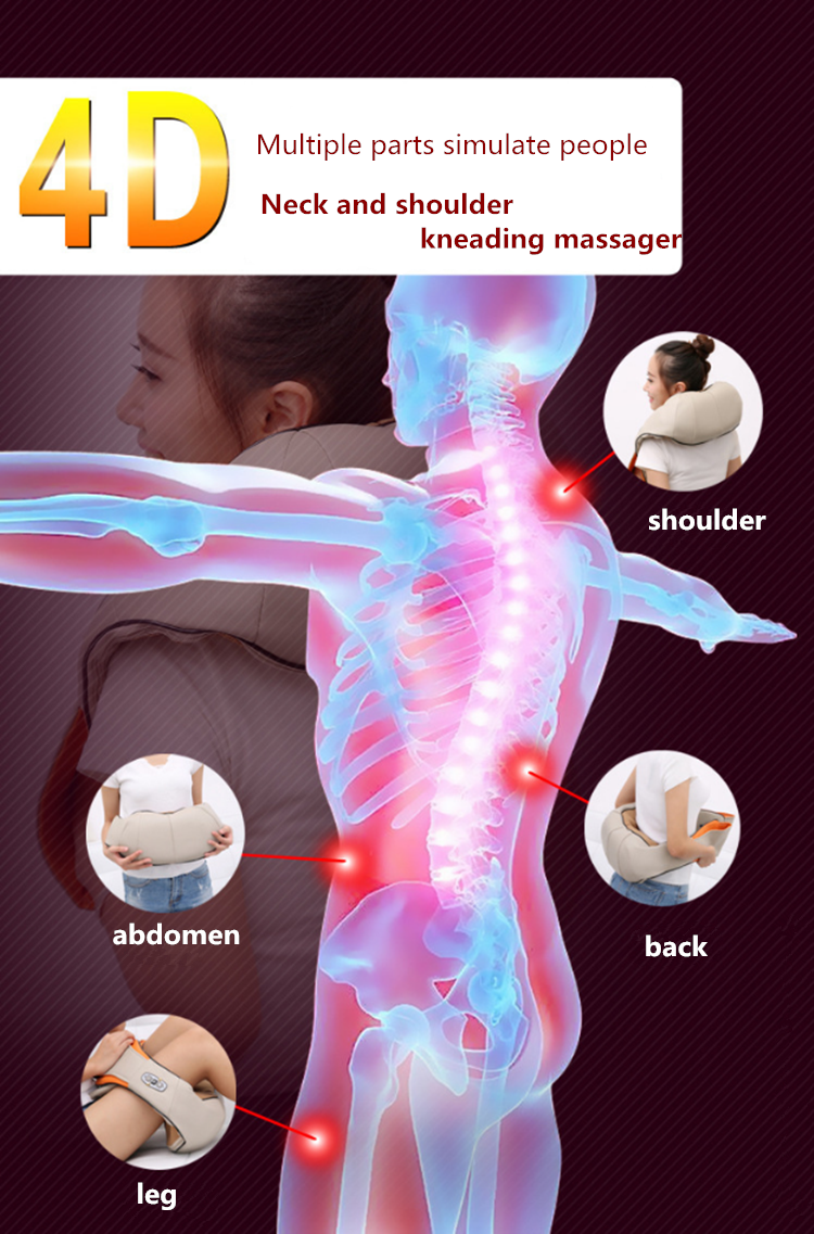 Home massage shawl red heating neck spine waist leg massage shawl