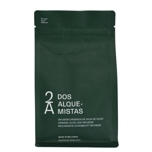 Papel compostable Coffee conectado a tierra Polla verde impresa personalizada