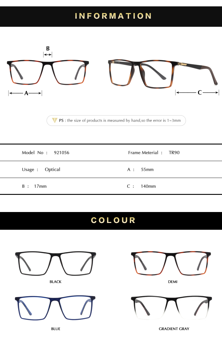Optischer Rahmen des Herren TR90 mens tr90 optical frame