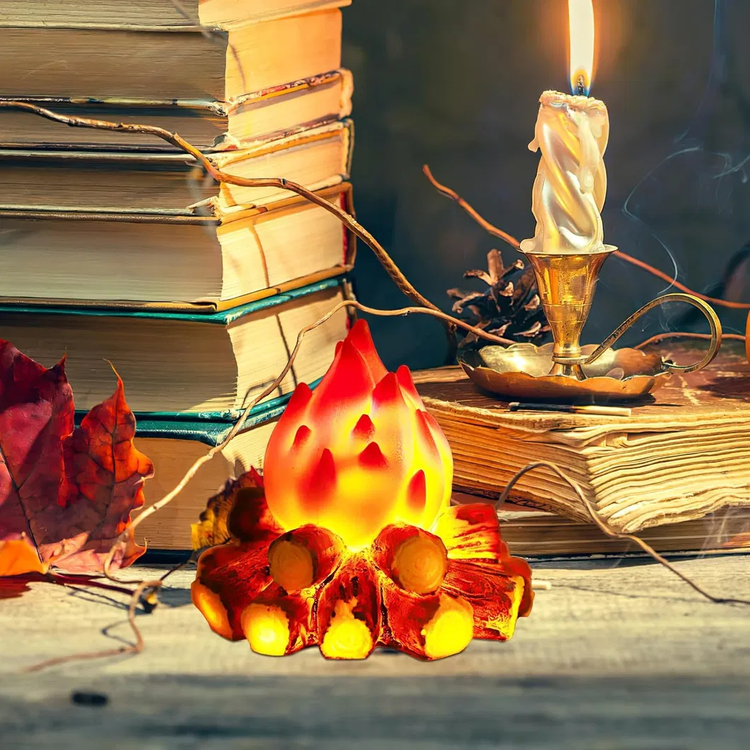 Cozy Electric Campfire Light for Halloween and Christmas Decorations