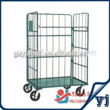 Metallic Roll Cage,Steel customized cage with wheels,roll container storage cage