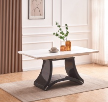 Modern Expandable Dining Table with Star-Leg Design