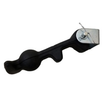 Curtain Trailer Flexible Rubber Holddowns with Steel Bracket and Rubber Hood Latches