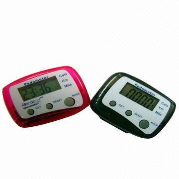 3 Keys Pedometer with Time Display