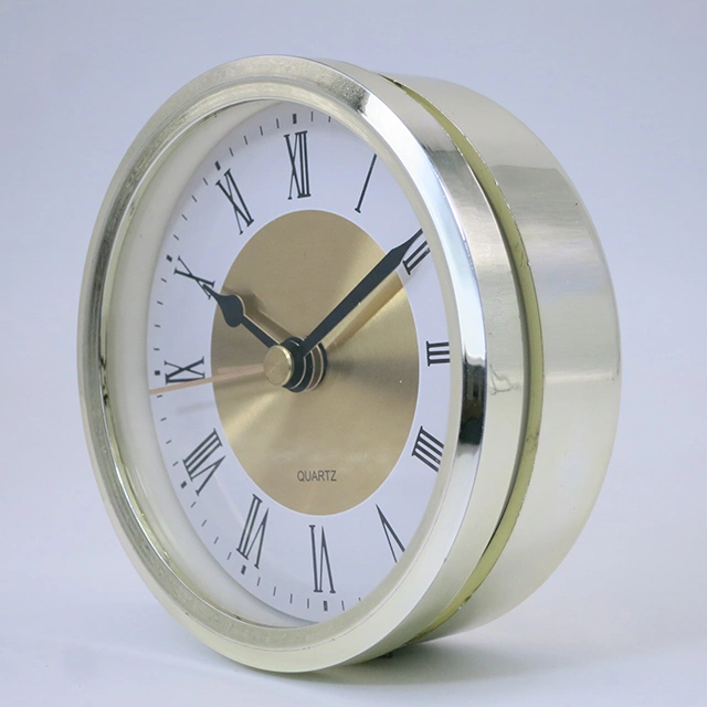 High Quality 89 mm Gold Color Clock Inserts with Roma Clock Face