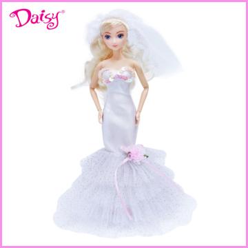 12 inch pretty plastic girl dolls factory