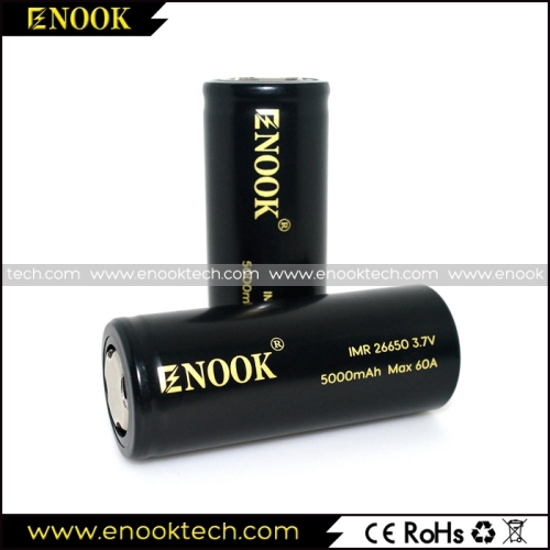 2017 nouvelle ENOOK 26650 5000mAh batterie