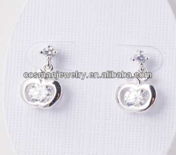 kids earrings with CZ stones