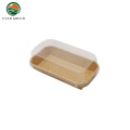 Disposable Recyclable Kraft Paper Food Tray Wth Lid