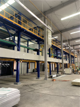 Anodized electrophoresis line under installation