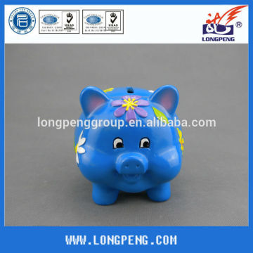 Factory Direct Selling Decorative Ceramic Pig Shaped Piggy Bank,Ceramic Money Saving Bank for Kids