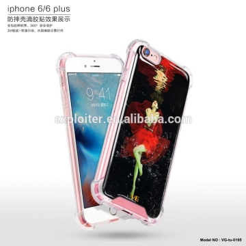 Full protective shockproof epoxy back cover for iphone 6 cover 3d