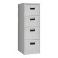 White Steel Office Vertical Filing Cabinet 4 Drawers