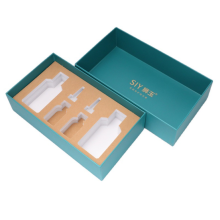 Green Box for Cosmetic with EVA Insert