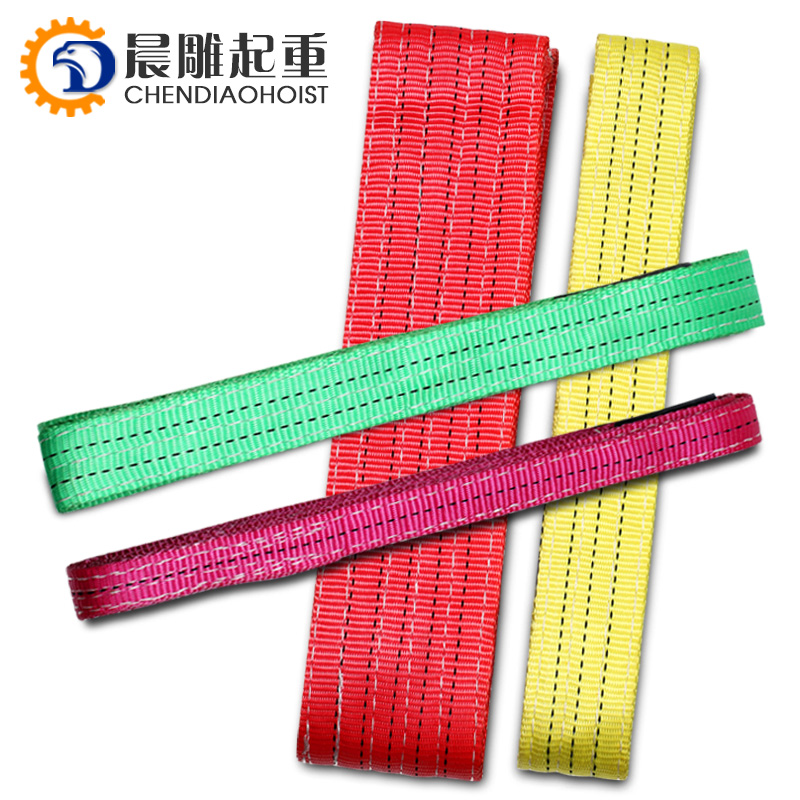 1T  5T 12T 20T Color Code Polyester Duplex Lifting Webbing Belt Webbing Sling