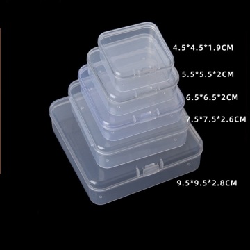 Versatile Clear Plastic PP Boxes - Organize Jewelry, Toys, and Office Supplies