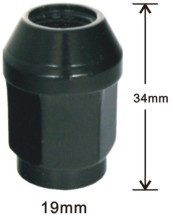 Black bulge acorn lug nuts