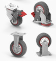 6 ιντσών βαρέως τύπου PU Universal Wheel Fixed Caster