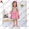 JannyBB flor impreso flutter volantes vestido