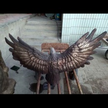 Life size bronze brass eagle sculpture for sale