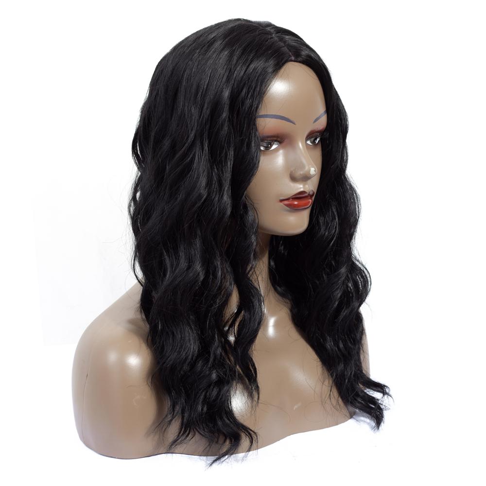 MYZYRprivatebrand synthetic wig cheap heat-resistant 22 inch long wavy wig synthetic wig supplierblack syntheticwig