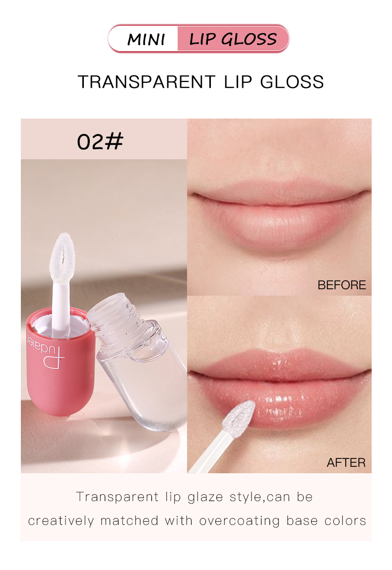 Pudaier Lip Line Glossy Plumping Lip Gloss Temperature Change Color