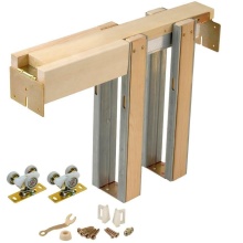 Hidden Pocket Door Frame Hardware Kit Solid Wood