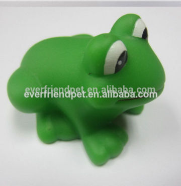 green frog baby rubber bath toy