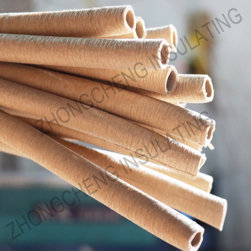 Flexible laminated materials crepe paper tube