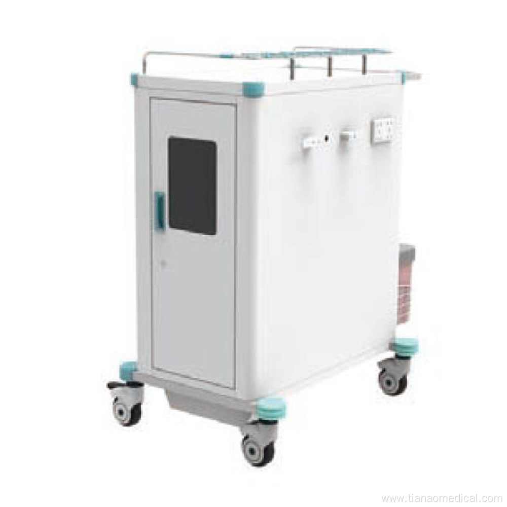 Hospital ABS Steel Independent Space Emergency Trolley