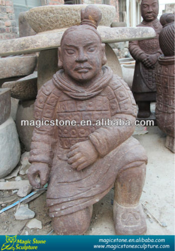 chinese antique warrior man statue