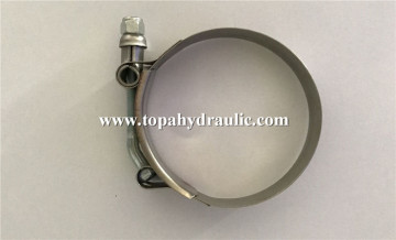 T bolt stainless steel hose fittings clamp