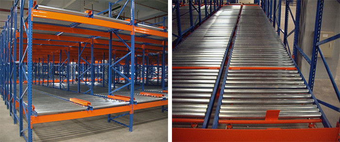 high quality storage gravity racks system industrial gravity rack rolling racking system