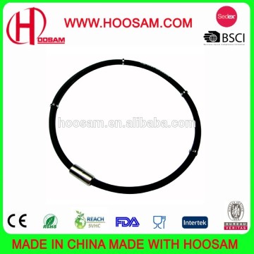 Health titanium negative ion energy balance sports silicone necklace