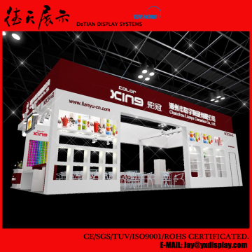 9x6m Custom Design Roofless Shanghai Portable Booth Kiosk Design